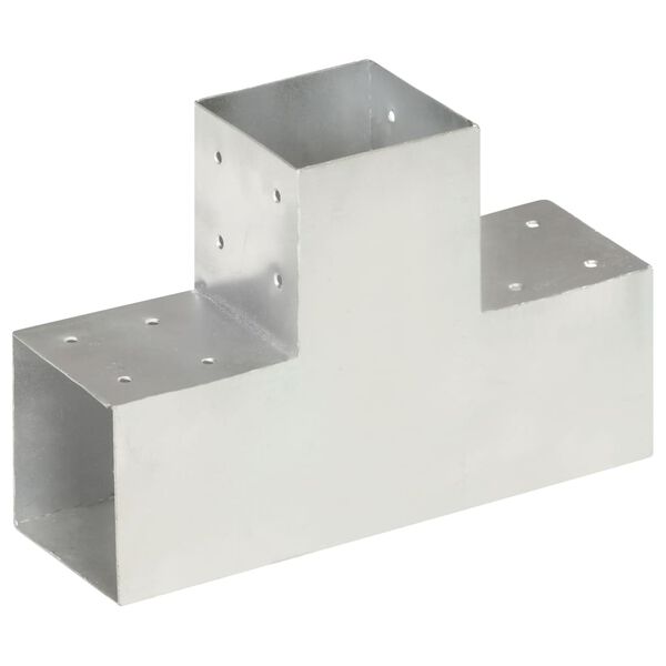 vidaXL Conector de grindă, formă T, 101 x 101 mm, metal galvanizat