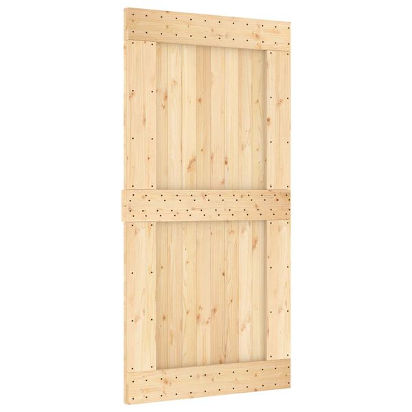vidaXL Ușă NARVIK natural 100 x 210 cm Lemn de Pin Solid