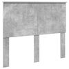 vidaXL Cadru de pat cu headboard Beton 120 x 190 cm Lemn de pin masiv