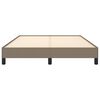 vidaXL Cadru de pat fără saltea, gri taupe, 140x200 cm, textil