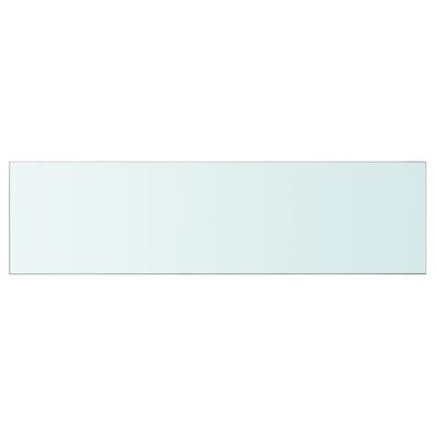 vidaXL Rafturi, 2 buc., 110 x 30 cm, panouri sticlă transparentă