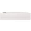 vidaXL Jardinieră de grădină, alb, 100x100x23 cm, lemn masiv de pin