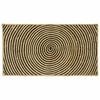 vidaXL Covor de zonă Negru 60 x 110 cm Iută