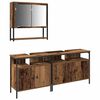 vidaXL Set de mobilier pentru baie 3 buc. Maro 80 x 30 x 60 cm
