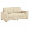 vidaXL Canapea cu 2 locuri, crem, 180x78x84 cm, material textil