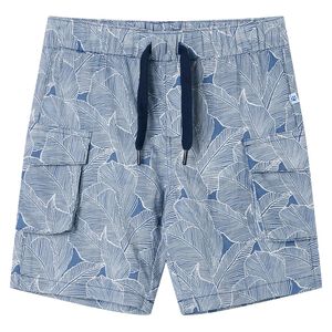 vidaXL Pantaloni scurți pentru copii cu șnur, albastru &icirc;nchis, 104