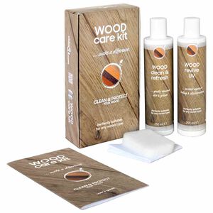 vidaXL Set de &icirc;ngrijire a lemnului, CARE KIT, 2 x 250 ml