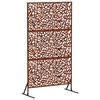 vidaXL Ecran de intimitate 100 x 50 x 180 cm Ruginit