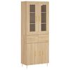 vidaXL Dulap &icirc;nalt, stejar sonoma, 69,5x34x180 cm, lemn compozit
