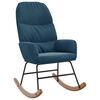 vidaXL Scaun balansoar, albastru, catifea