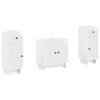 vidaXL Set de cabinet pentru baie cu 3 piese EDE Alb foarte lucios