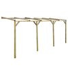 vidaXL Pergolă de perete, 2x5x2,2 m, lemn masiv de pin tratat, B-Stock