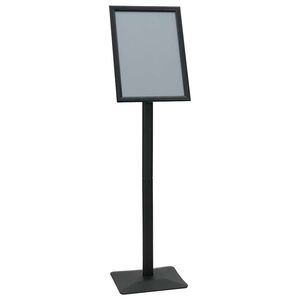 vidaXL Suport poster tip pedestal Negru a3 Aluminiu și PVC