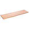 vidaXL Poliță perete maro deschis 100x30x2 cm lemn masiv stejar tratat
