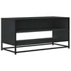vidaXL Dulap TV, negru, 91x40x46 cm, lemn prelucrat și metal