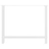 vidaXL Picioare masă de sufragerie albe, 2 buc., 100x(72-73) cm, oțel