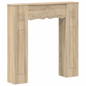 vidaXL Cadru pentru șemineu Stejar Sonoma 102 x 20 x 102 cm