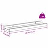 vidaXL Raft de perete cu raft 2 pcs Bej 40 x 9 x 3 cm Lemn compozit
