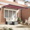 vidaXL Cortina Retractabilă Manual Burgundy 300 x 200 cm țesătură