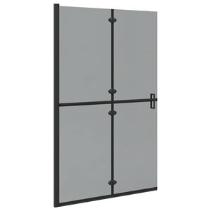 vidaXL Perete de duș Walk-In Negru 120 x 6,5 x 190 cm