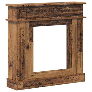 vidaXL Cadru pentru șemineu Lemn vechi 102 x 26 x 100 cm