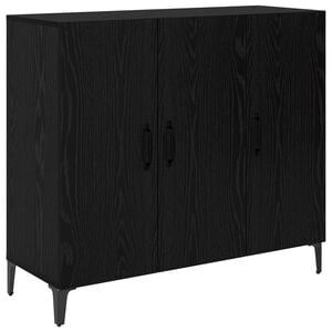 vidaXL Bufet Stejar negru 34 x 90 x 80 cm Lemn compozit