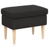 vidaXL Taburet Negru 55 x 35 x 41 cm Boucl&eacute;