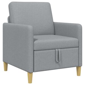 vidaXL Sofa cu Spațiu de Depozitare Gri deschis 72 x 78 x 87 cm