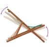 vidaXL Scaun plajă pliabile model frunze lemn masiv eucalipt/țesătură