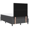 vidaXL Pat cu arc LED cu headboard Gri &icirc;nchis și alb 120 x 190 cm