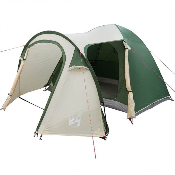 vidaXL Cort cu dome Dom cu acoperiș Verde 384 x 254 x 170 cm
