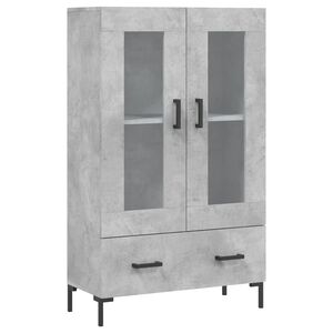 vidaXL Dulap &icirc;nalt, gri beton, 69,5x31x115 cm, lemn prelucrat