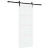 vidaXL Ușă glisantă ORKDAL 78 x 202 cm Lemn prelucrat Alb și negru
