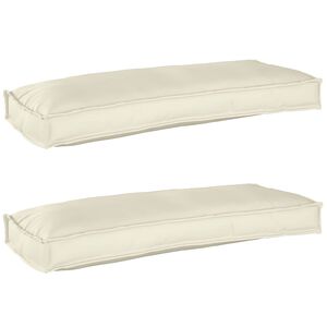 vidaXL Set de perne pentru palet 2 pcs Crem 100 x 40 x 8 cm