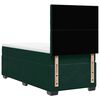 vidaXL Pat box spring cu saltea, verde &icirc;nchis, 100x200 cm, catifea