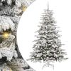 vidaXL Brad de Crăciun artificial cu ramuri articulare Alb 210 cm
