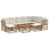 vidaXL Set de canapele de exterior 10 buc. 9-Locuri