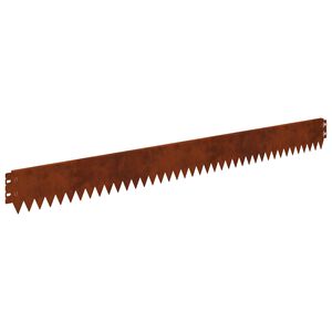 vidaXL Bordură de gazon cu margine superioară &icirc;ndoită 10 buc. 103x10cm