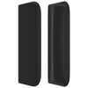 vidaXL Tăblie de pat cu aripioare negru 93x16x78/88 cm piele ecologică