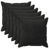 vidaXL Husă pentru pernă 6 pcs HOUTEN Negru 65 x 65 cm Catifea