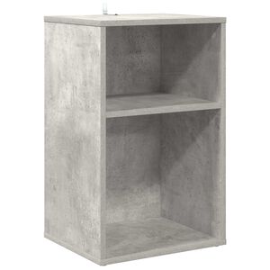 vidaXL Dulap pentru discuri de vinil Gri Beton 38 x 33 x 61 cm
