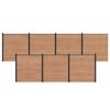 vidaXL Set de Gard 7 buc. 1218 x 186 cm WPC și Aluminiu Maro