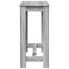 vidaXL Masă de bar, Sonoma gri, 102x50x103,5 cm, lemn prelucrat