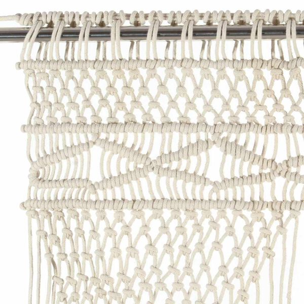 vidaXL Perdea macrame, 140 x 240 cm, bumbac