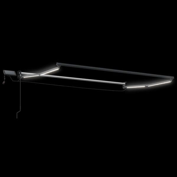 vidaXL Marchiză retractabilă manuală cu led-uri 2,5 x 2 m