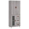 vidaXL Dulap &icirc;nalt, gri sonoma, 69,5x34x180 cm, lemn compozit