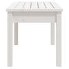 vidaXL Bancă de grădină, alb, 80x44x45 cm, lemn masiv de pin