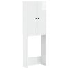 vidaXL Dulap pentru toaletă EDE Alb foarte lucios 66 x 25,5 x 190 cm