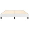vidaXL Cadru de pat, alb, 140x200 cm, piele ecologică