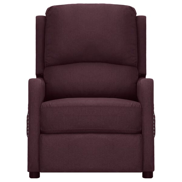 vidaXL Fotoliu electric de masaj, violet, material textil